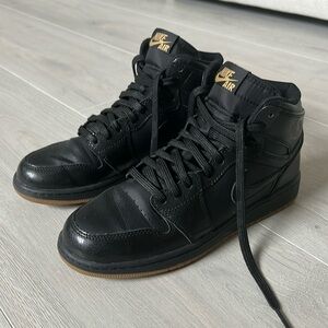 Black Air Jordan’s Gum Bottoms